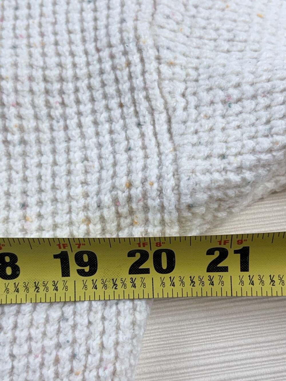 Old Navy XL (14-16) Cream Textured Waffle Knit Mock Neck Sweater - Picture 6 of 6